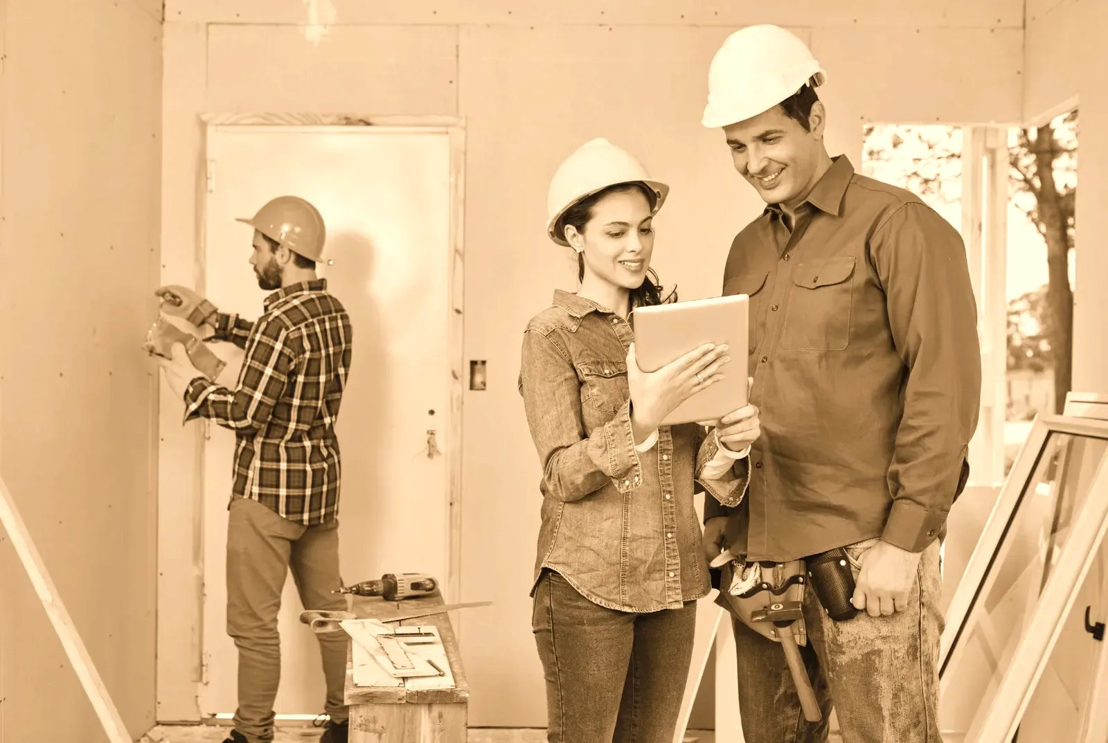Work in place on a site, which is the only thing a construction lender will advance against